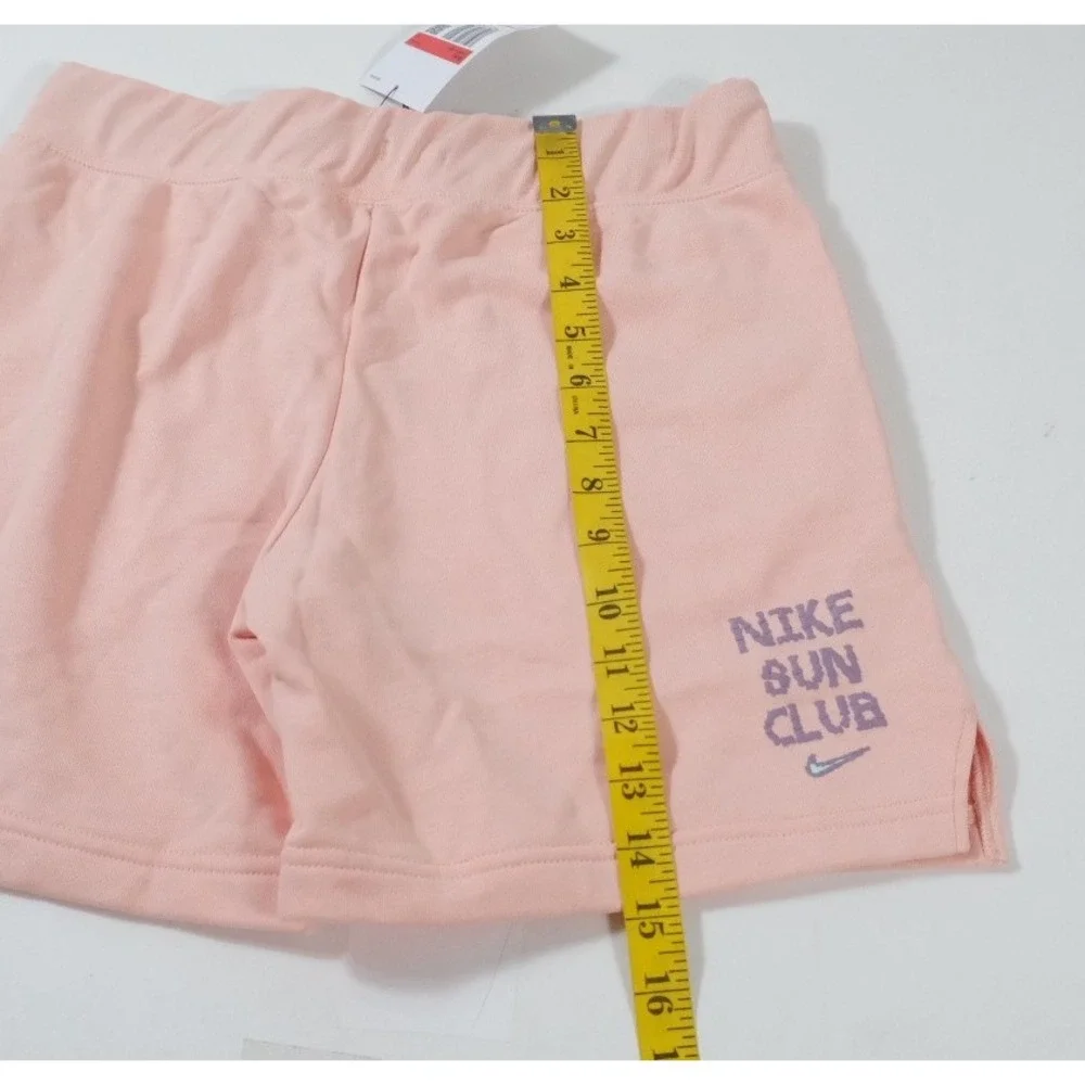 Nike Shorts Girls Large Pink‎ Sun Club French Terry Athletic DV9694-800 Casual